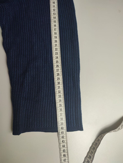 Джемпер фактурный в красивом оттенке синего 48 размер