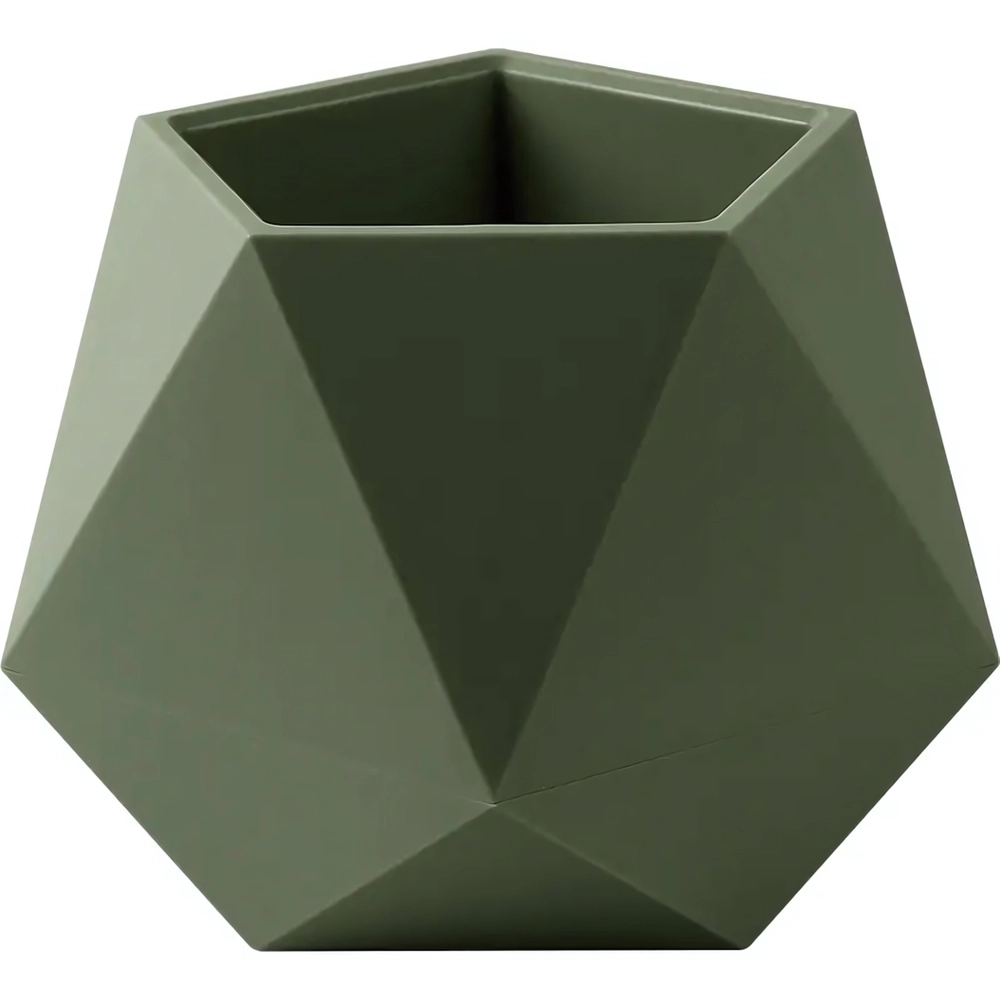 Кашпо для цветов пластиковое 0,72л d-13см «Абремо» Тёплая хвоя