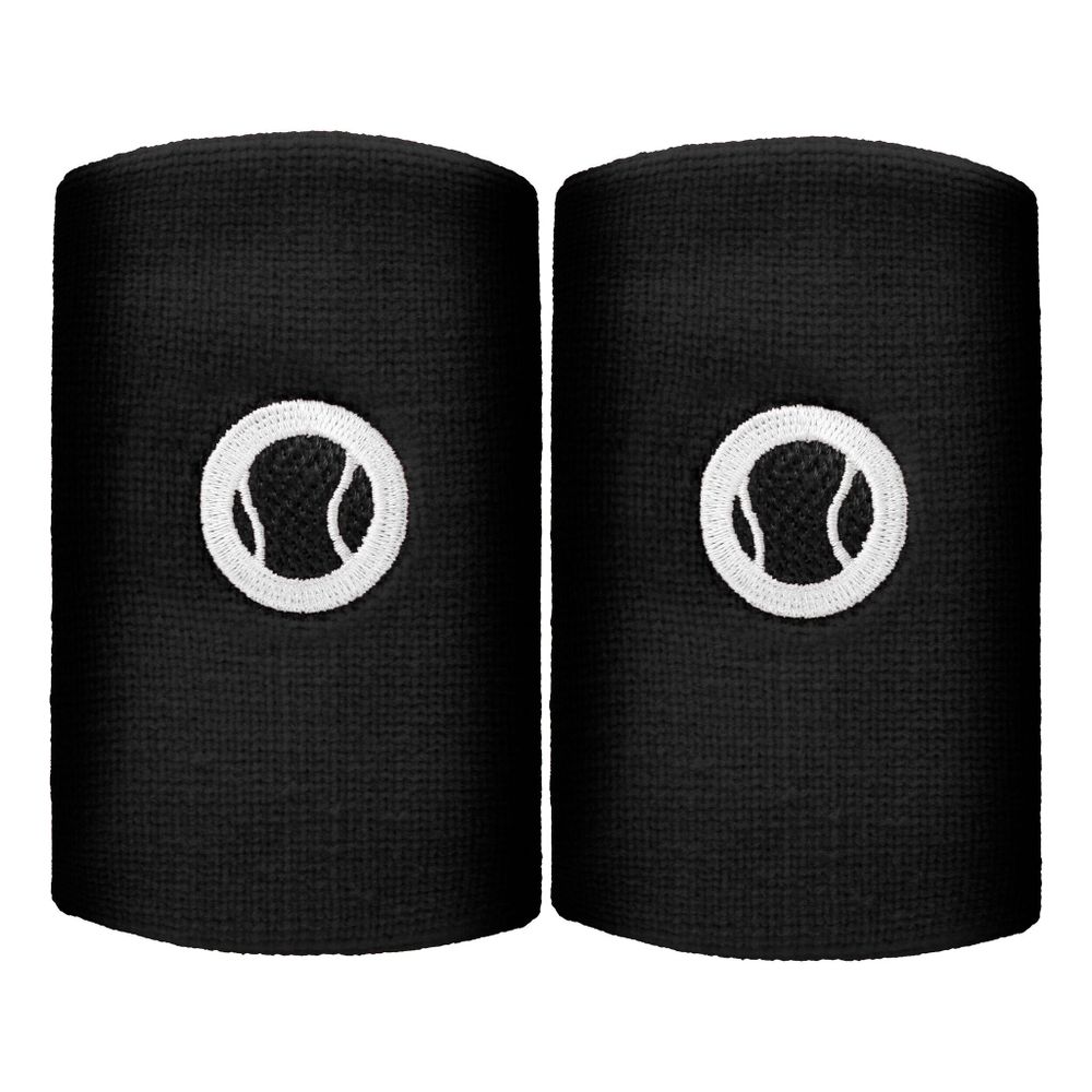 Tennis-Point Long Wristband 2 Pack - Black