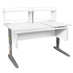 Растущая парта Дэми СУТ 25 с задними полками СУТ.15.240 (1200×880 мм)