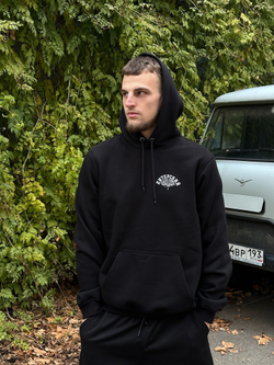 Худи Питерский Щит Фрактура Чёрный