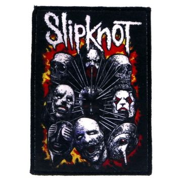 Нашивка Slipknot маски в огне (408)