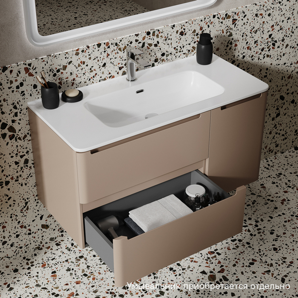 Тумба подвесная IDDIS Edifice, 100 см, капучино, EDI10C0i95