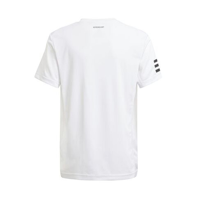 Футболка для мальчика теннисная Adidas B Club 3 Stripes Tee - white/black