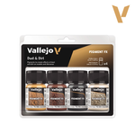 Набор красок Vallejo Pigments Set: Dust & Dirt
