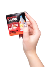 Стимулирующий презерватив «Медвежий капкан» с ароматом клубники - 1 шт. (Цвет: прозрачный)