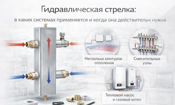 Гидравлическая стрелка: в каких системах применяется и когда она действительно нужна