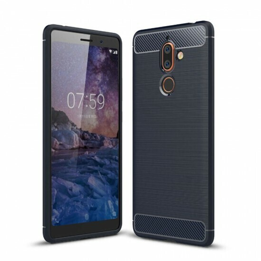 Противоударный чехол для Nokia 7, 009508 Темно-синий