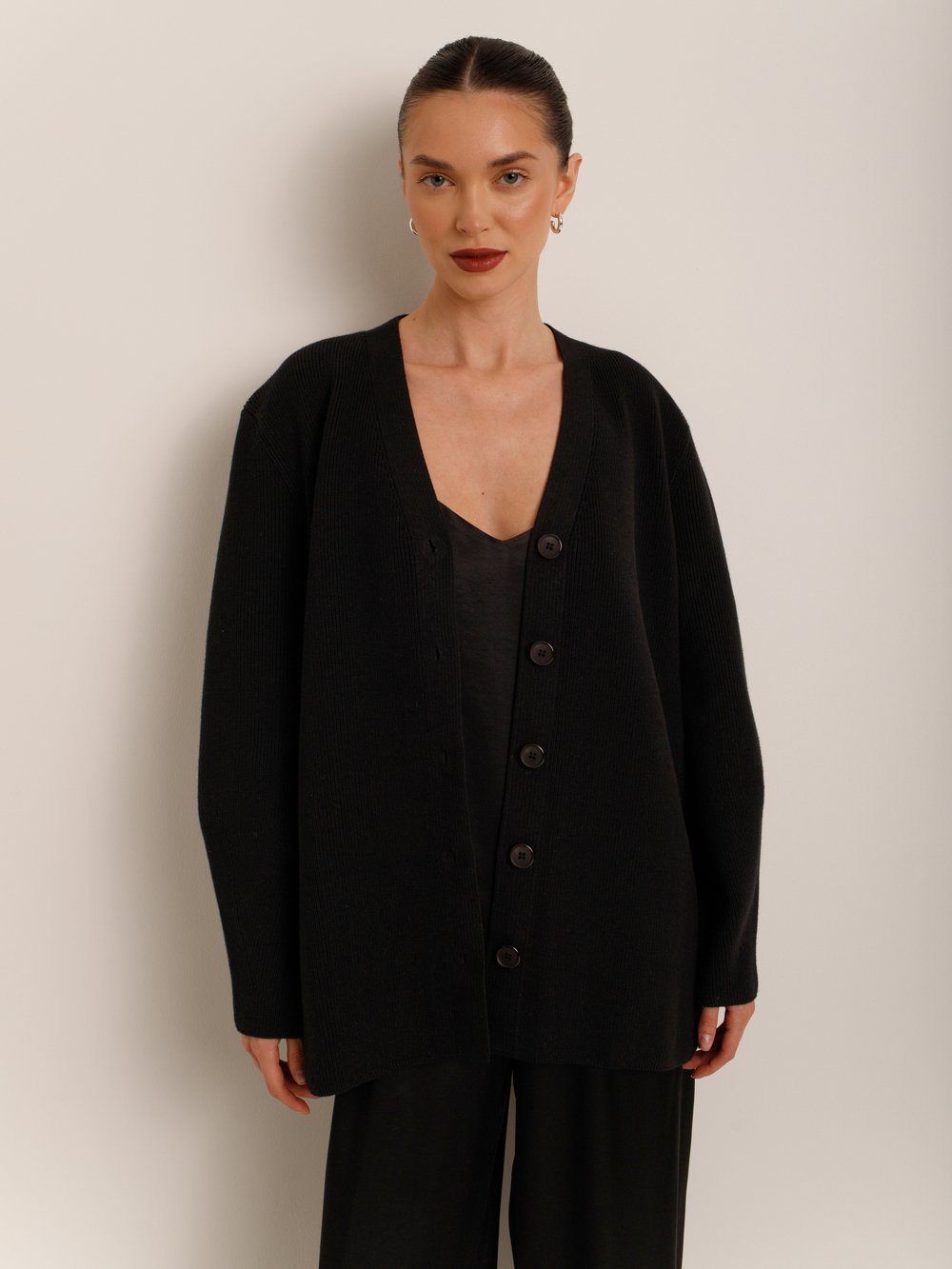 Кардиган удлиненный из хлопка