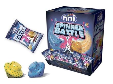 Жев.резинка 200шт 5гр с кислой жидкой начинкой "Спиннер баттл" (200)*6