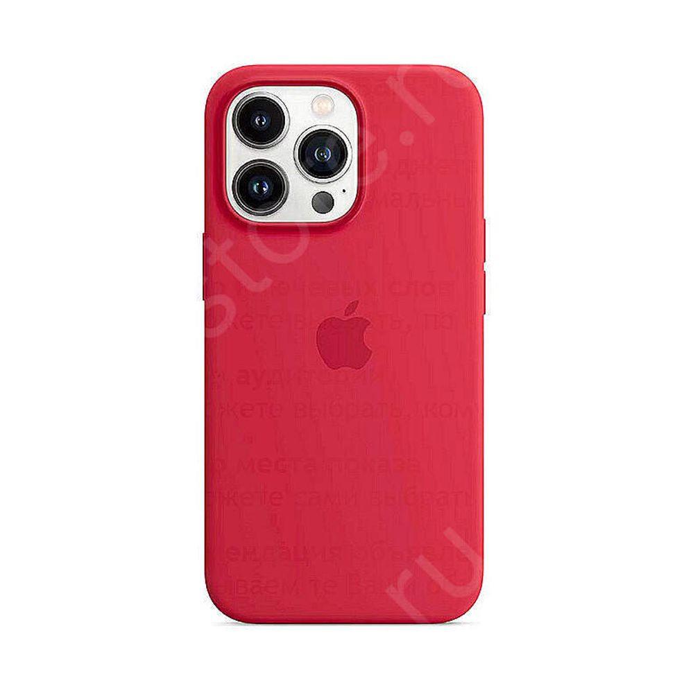 Чехол для iPhone Apple iPhone 13 Pro Max Silicone Case RED