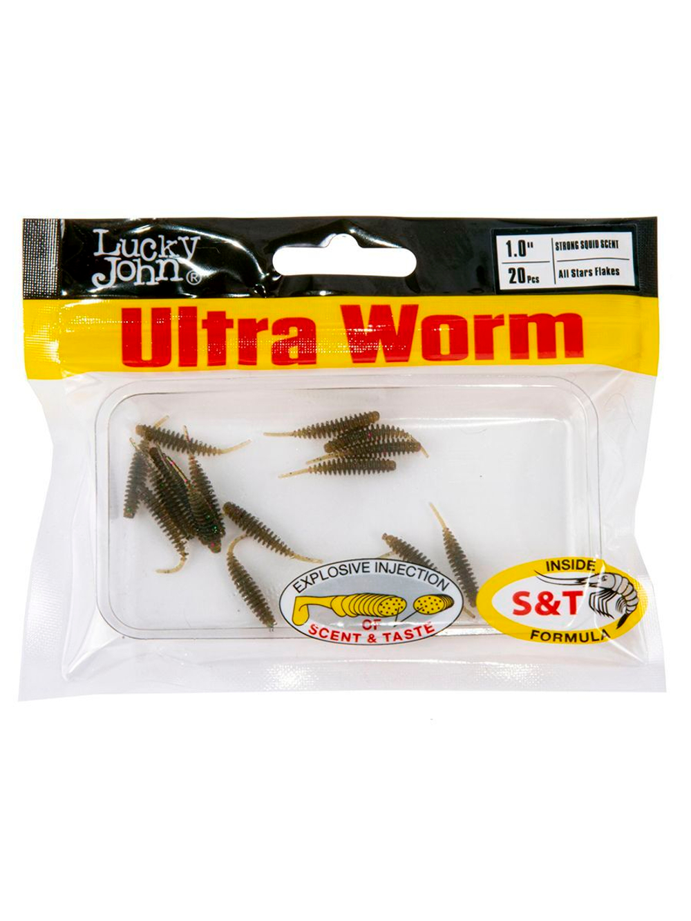 Слаги съедобные искусственные LJ Pro Series ULTRAWORM 1,0in (02.54)/S21 20 шт. в упак.