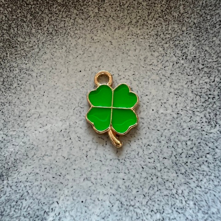 Подвеска четырёхлистный клевер. Фурнитура для изготовления украшений и аксессуаров.