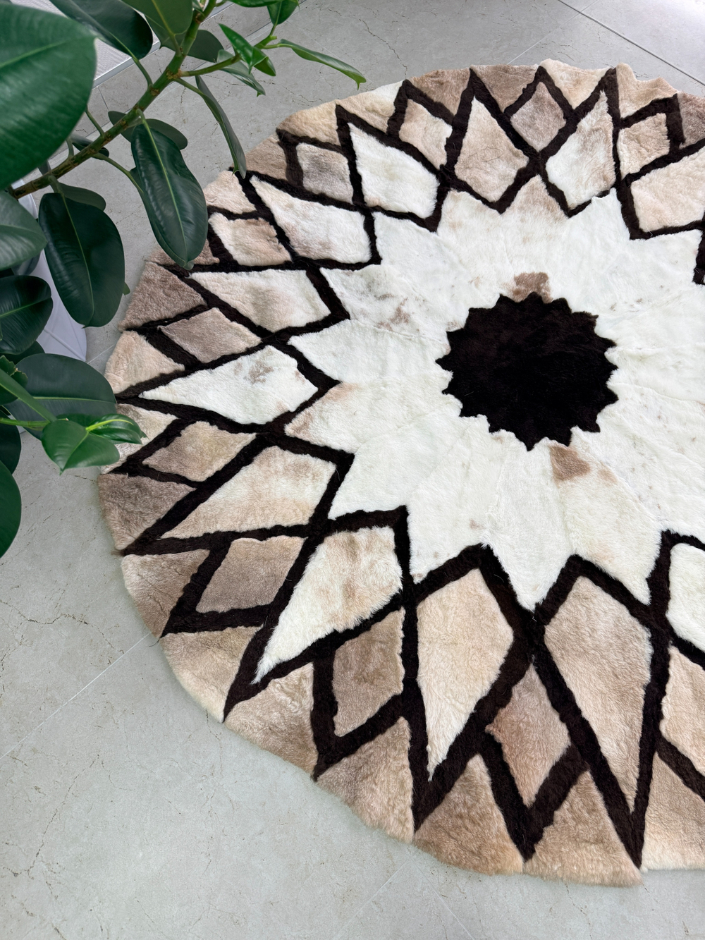 Ковер шкура натуральная овчина меховой