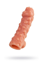 Насадка на фаллос с крупными бугорками Cock Sleeve 003 Size M - 15,6 см. (Цвет: телесный)