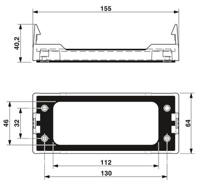 0801647 - CES-B24-SF-PLBK - Рамка с защелками