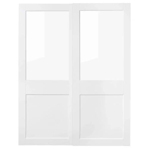 Раздвижные двери - IKEA GRIMO/ГРИМО ИКЕА, 201х150 см, белый