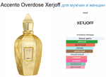 Xerjoff Accento Overdose 100ml (duty free парфюмерия)