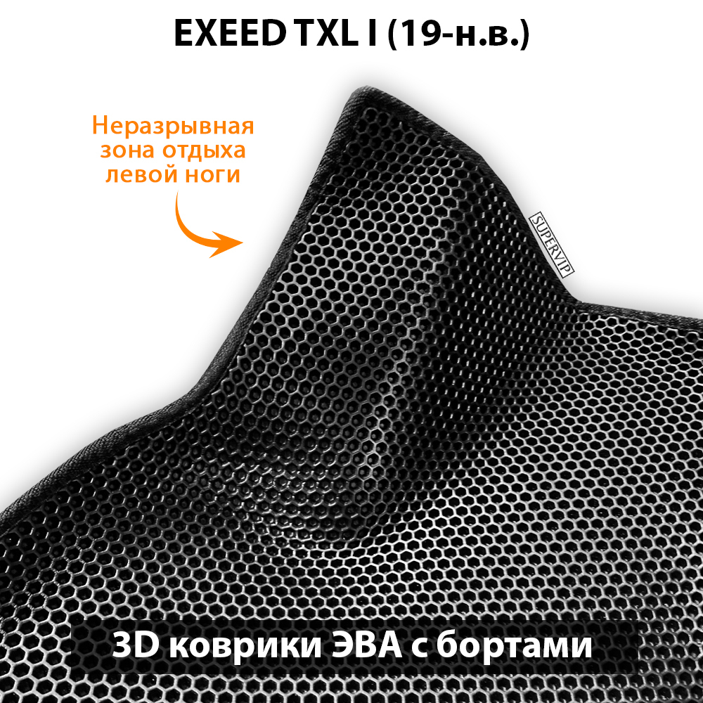 Передние автомобильные коврики ЭВА с бортами для EXEED TXL I (19-н.в.)