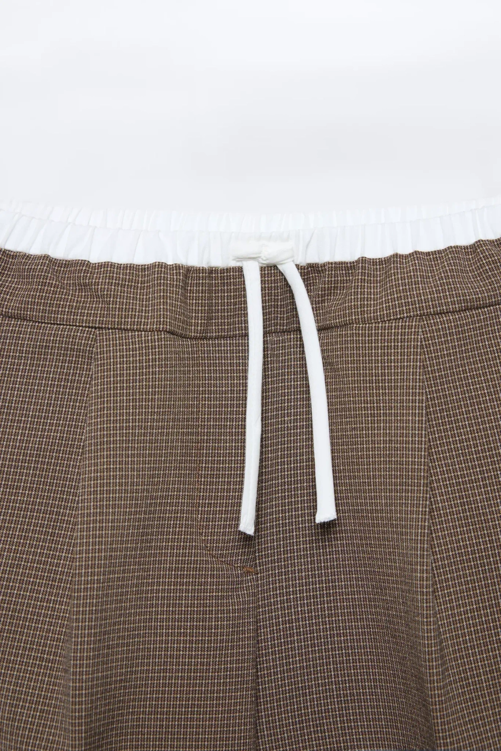 ZARA БРЮКИ С ДВОЙНОЙ ТАЛИЕЙ, СВЕТЛО-БЕЖЕВЫЙ