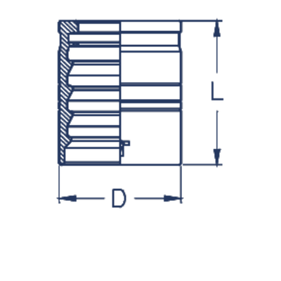 Муфта DN 25 1SN/2SN/2SC (с зачисткой)