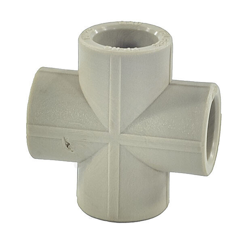 Крестовина PP-R серая Дн 25 внутренняя пайка VALFEX 10118025Г