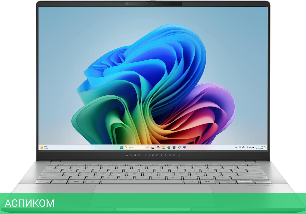 Ноутбук Asus Vivobook S14 OLED M5406NA-QD080 Cool Silver (90NB1491-M003N0)