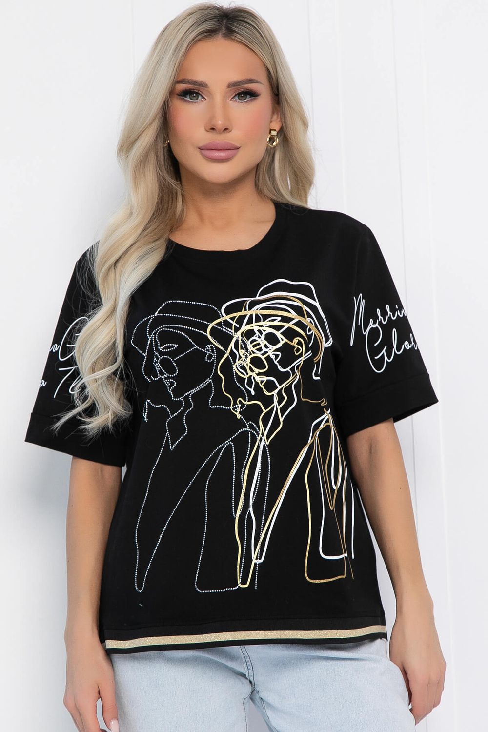 Блуза Деметра (черная) Б12718-20 LT Collection