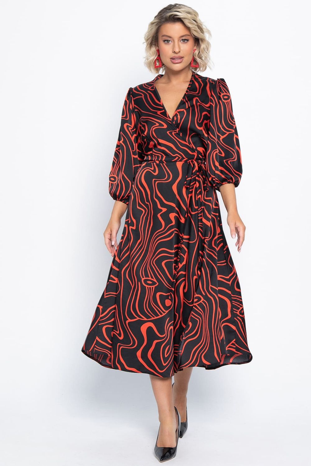 Платье Инна (черно-красное) П15068-13М LT Collection