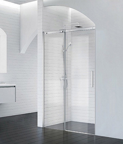 Душевая дверь Belbagno ACQUA BF-1 100 стекло прозрачное/профиль хром