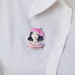 Брошь Shadore Девочка в берете XZ1479.7 R/S