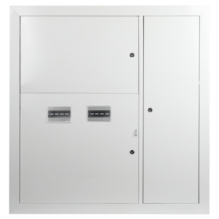 Корпус металлический встраиваемый ЭРА SIMPLE ЩЭ-2 (1000х960х140) 2-х квартирный IP31 УХЛ3 серый