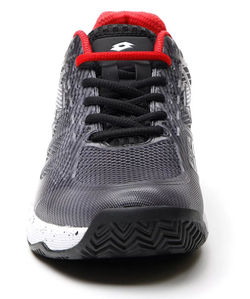 Теннисные кроссовки Lotto Mirage 300 III Clay - all black/all white/reef red