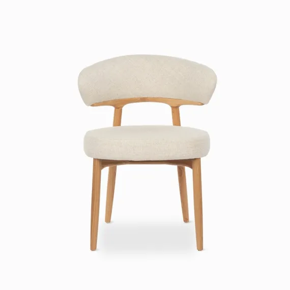 Стул Giotto, массив ясеня, молочная обивка