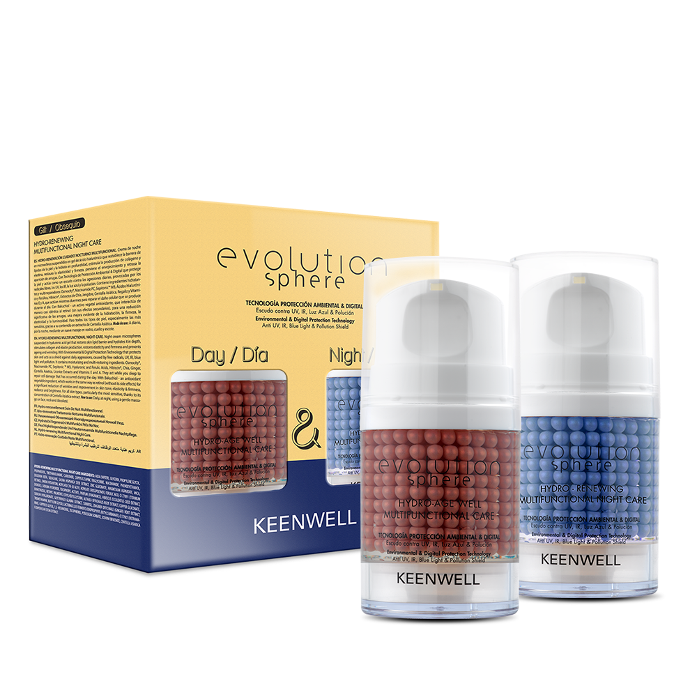 KEENWELL Набор EVOLUTION SPHERE Hydro-Age Well+Hydro-Renewing Multifunctional Night Care