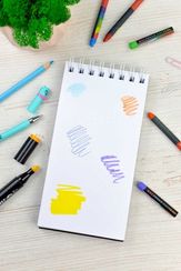 Скетчпад 105х210 мм, 80 л, блок - белый офсет 100 г/м², арт. 62113