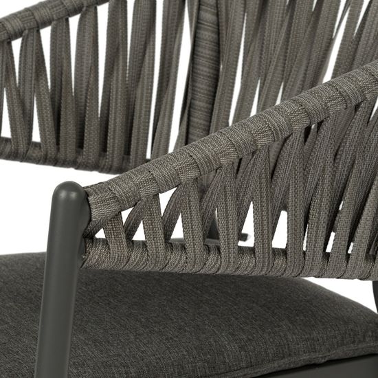 Стул Oscar садовый сталь и веревка 