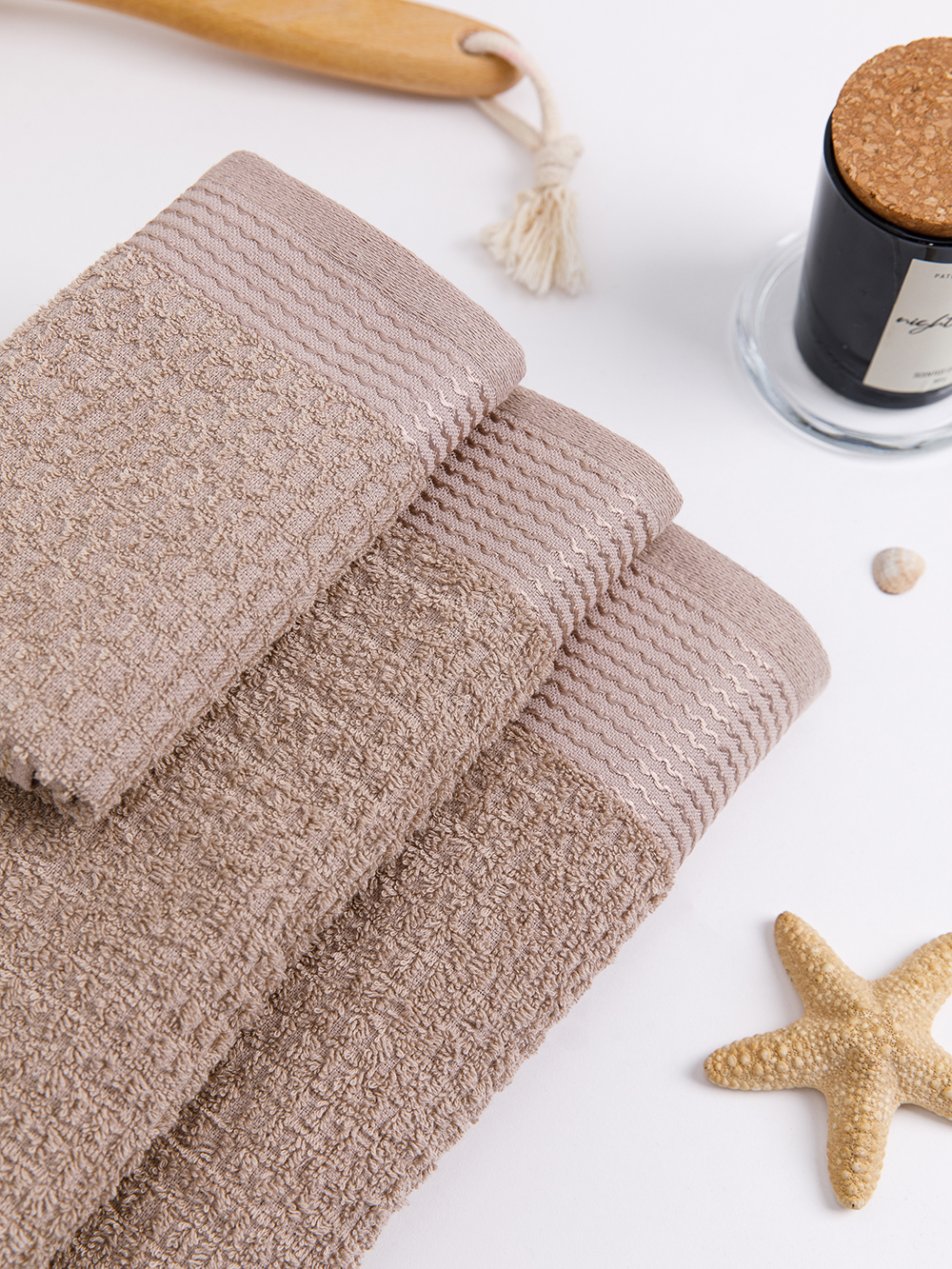 Полотенце махровое, г/к, жак., "Модерн" 70х130, арт. AMOD70-130, цвет: 53022-Песок,