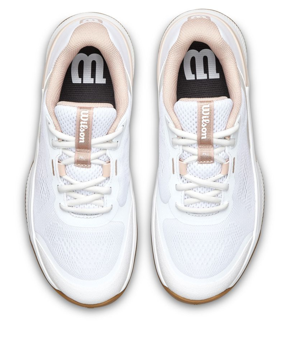 Женские Кроссовки теннисные Wilson Intrigue Pro - white/cameo rose/gum