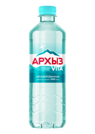 Архыз Vita горная природная вода 0,5 л ПЭТ негаз