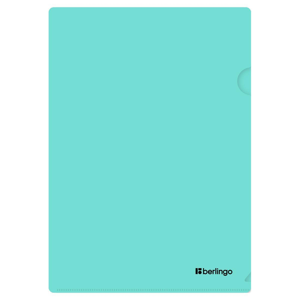 Папка-уголок А4 мятный "Instinct" (Berlingo)