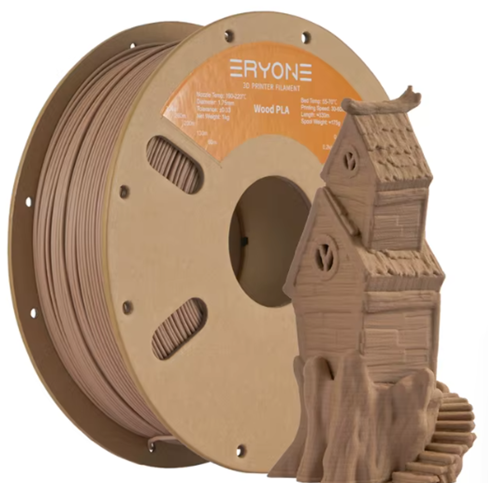 PLA пластик ERYONE WOOD 1.75 Текстура дерева