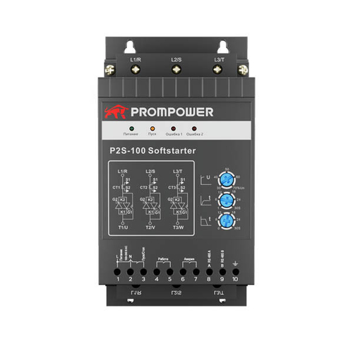 Устройство плавного пуска Prompower P2S-100-4-7T5-B-A, напряжение 400B, мощность 7,5 кВт, 15А