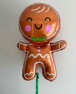 Шар-фигура, фольга, "Пряничный человечек" 31"/79 см (БГ-28)