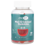 Maxi Health, Mel-O-Licious! Жевательные мармеладки, натуральная вишня и апельсин, 1 мг, 60 жевательных таблеток