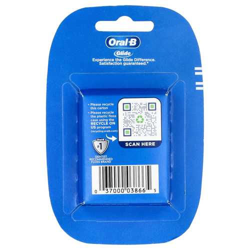 Oral-B, Glide, нить для глубокого очищения, прохладный мятный вкус, 40 м (43,7 ярда)