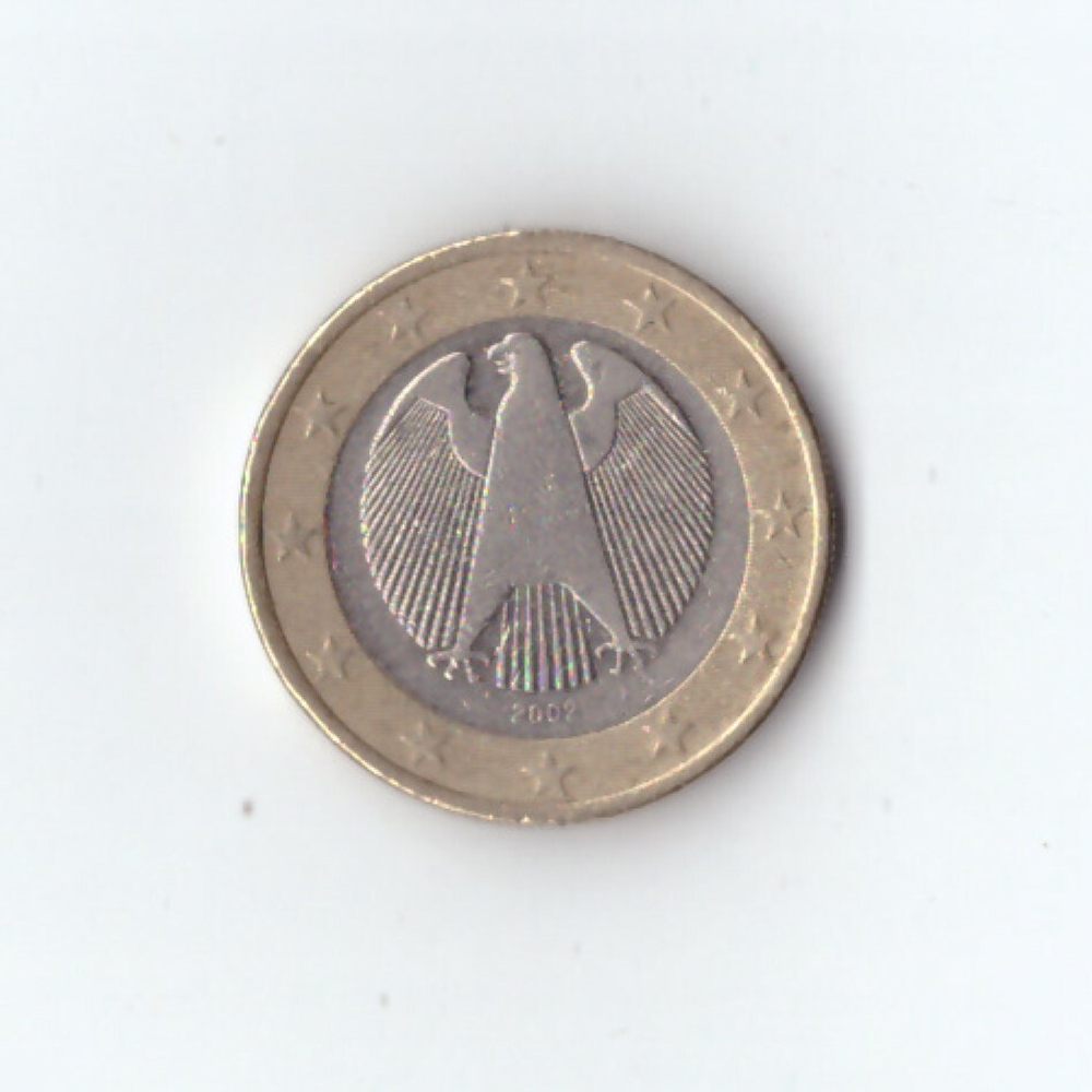 1 евро 2002 года Германия (двор A) VF