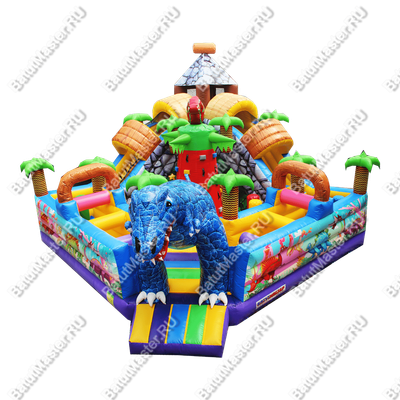 Надувной батут "В гостях у динозавра" 7*7*6м
