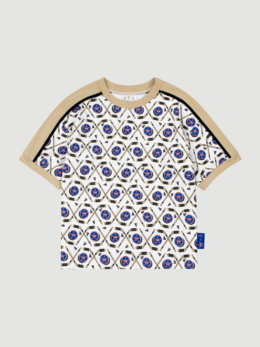 Футболка Mjölk х СКА Ice Hockey, с контрастной отделкой, уценка