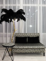 Диван двухместный Ist Casa Пати, 123х82х71, черно-белый